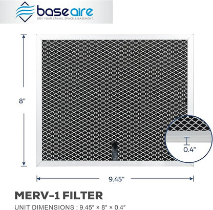 BASEAIRE MERV-1 4Packs for Crawl Space Dehumidifier AirWerx 35P - Image 5