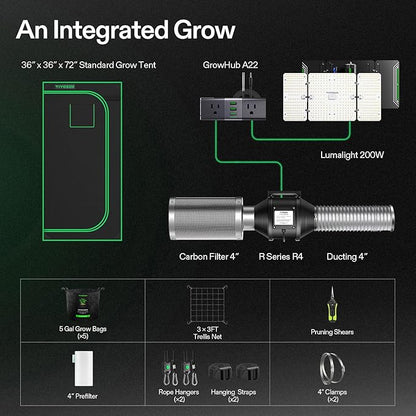 VIVOSUN Grow Tent Kit, 3 × 3ft Complete Grow System, WiFi-Controlled Grow System - Image 8