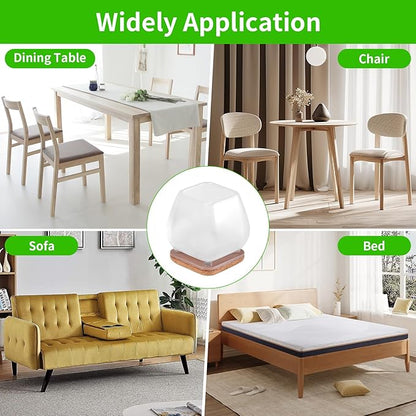 16PCS Square Silicone Chair Leg Floor Protectors - Image 7