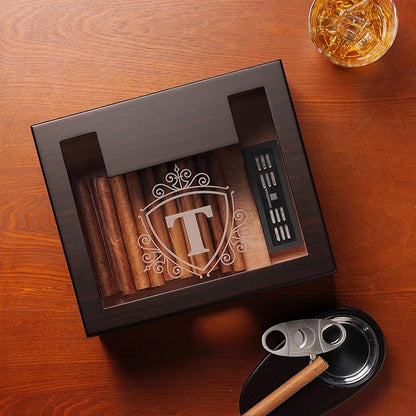 Woodronic Monogrammed Cigar Humidor - Image 5