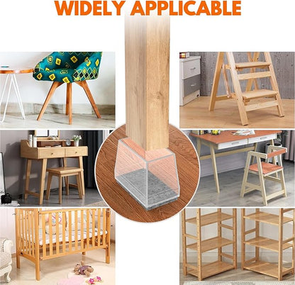 Rectangle Chair Leg Protectors for Hardwood Floors - Image 7