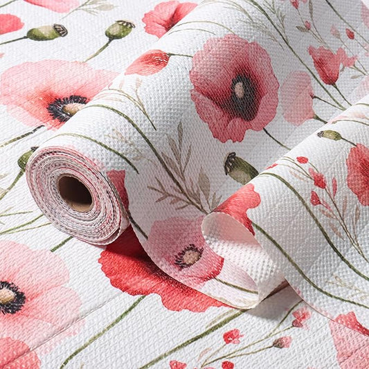 Floral Shelf Liners Strong Non-Slip and Non Adhesive 12IN x 10FT Shelf and by Amiitay