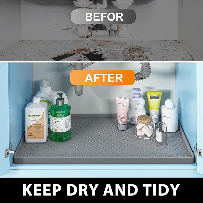 TigeJoy 22" x 19" Under Sink Mats - Image 6