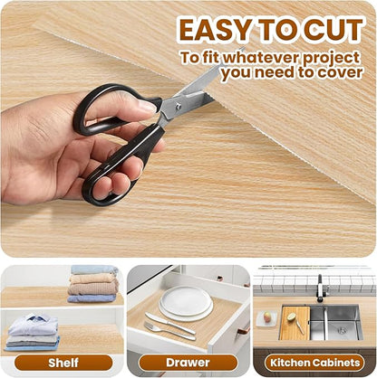 Drawer Shelf Liner for Kitchen Cabinets Non-Adhesive, Non Slip Shelf Paper - Image 5