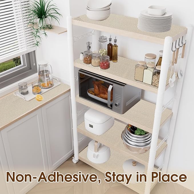 Shelf Liner for Kitchen Cabinet, Drawer Liners Non Slip Non Adhesive Thick Mat - Image 2