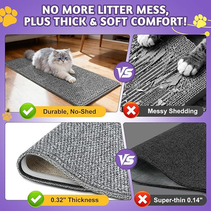 ENONCI​ Corner Cat Scratcher Wall Mounted - Image 4