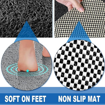 Shower Mats Non Slip for Elderly, 24x47’’Extra Lager Loofah Bath Mats for Shower - Image 4