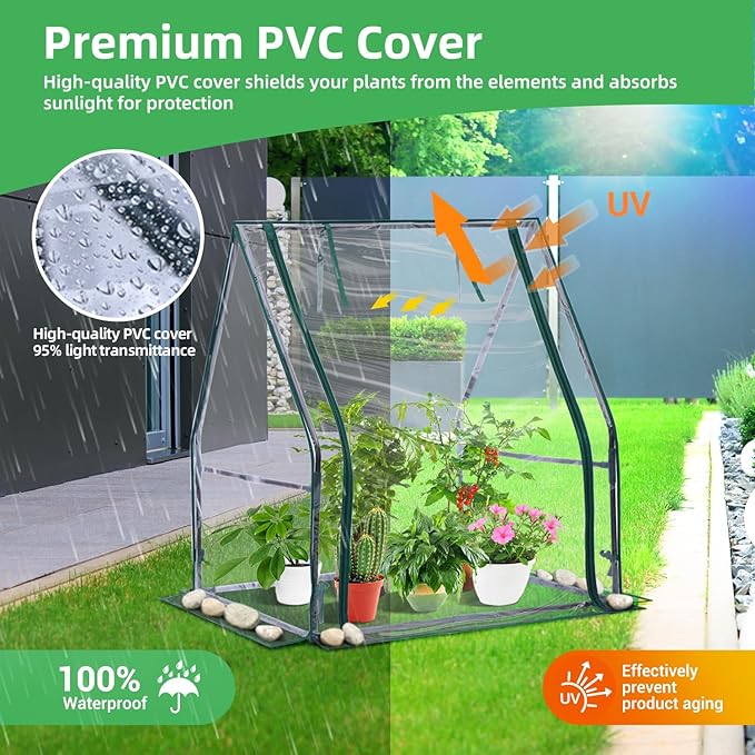 Mini Greenhouse for Indoor Outdoor: Ohuhu Portable Green House - Image 5