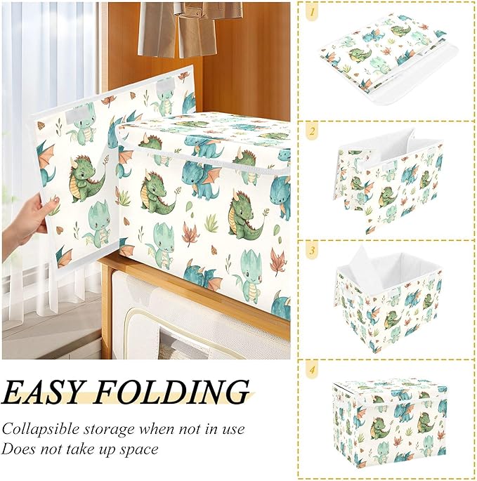 xigua Dragon Watercolor Storage Bins - Image 4
