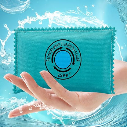 100g Rechargeable Desiccant Pack of 5, Silica Gel Desiccant Packets, Moisture - Image 3