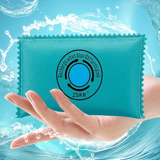 100g Rechargeable Desiccant Pack of 10, Silica Gel Desiccant Packets, Moisture - Image 3