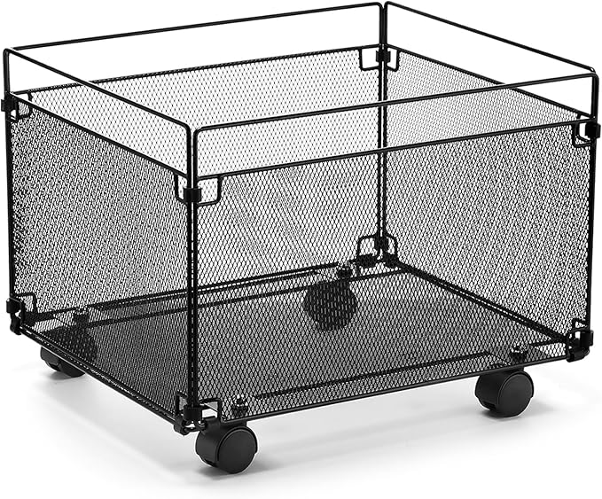 Harloon 1 Pack Mesh Rolling File Carts by Muasung