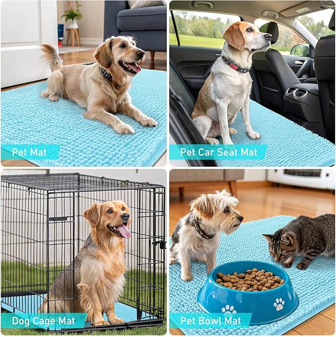 OLANLY Dog Door Mat for Muddy Paws 40x32, Absorbs Moisture and Dirt, Absorbent - Image 7