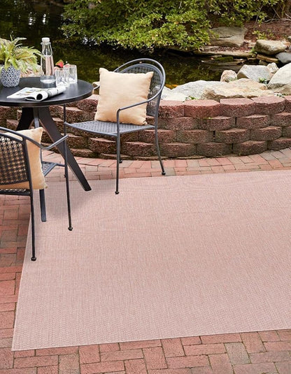 Unique Loom Collection Casual Transitional Solid Heathered Indoor/Outdoor by UniqueLoom
