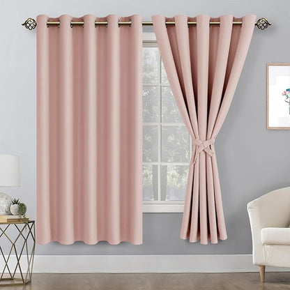 Hiasan Blackout Curtains for Bedroom, 60 x 63 Inches Length - Image 2