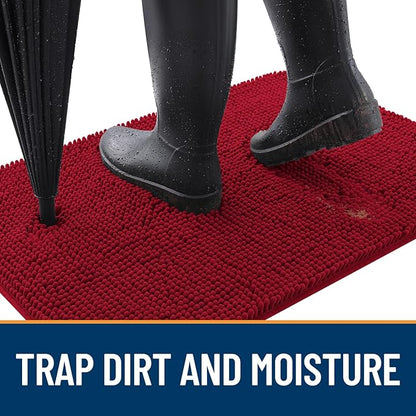 OLANLY Dog Door Mat for Muddy Paws 54x32, Absorbs Moisture and Dirt, Absorbent - Image 2