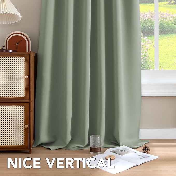 H.VERSAILTEX Blackout Curtains Thermal Insulated Window Treatment Panels Room - Image 8