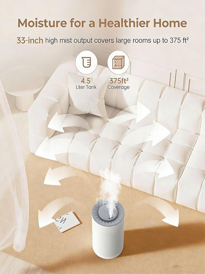 Bedroom Humidifier, 4.5L Cool Mist - Image 8