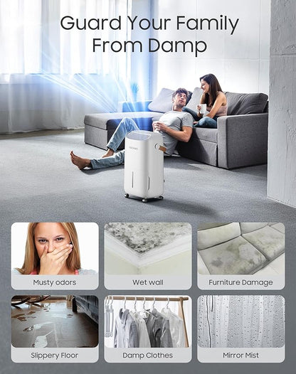 Dehumidifier for Basement, Bedroom 45 pint/Day 4500 Sq ft Dehumidifiers - Image 7