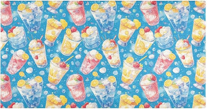 Summer Drink Cool Ice Blue Decorative mats by Unknown