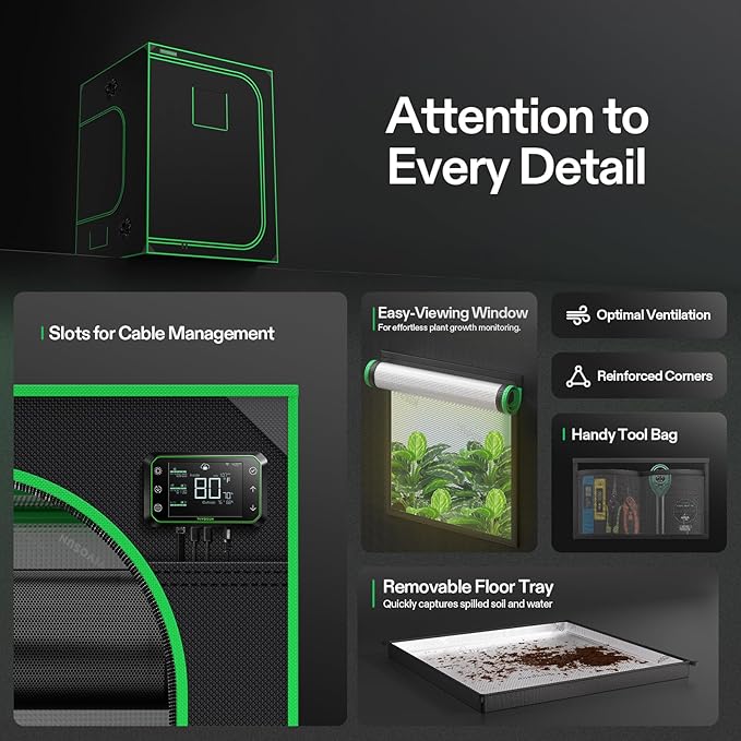 VIVOSUN S558 5x5 Grow Tent - Image 6
