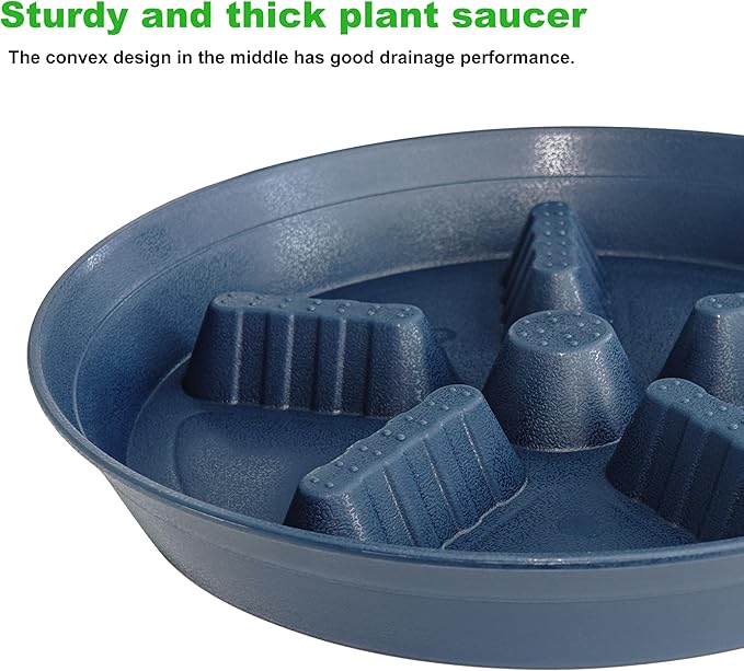 4 Pack Plant Saucer 12 inch, 8 10 14 17 inch, Plant Stand Plastic Plant Saucers - Image 4