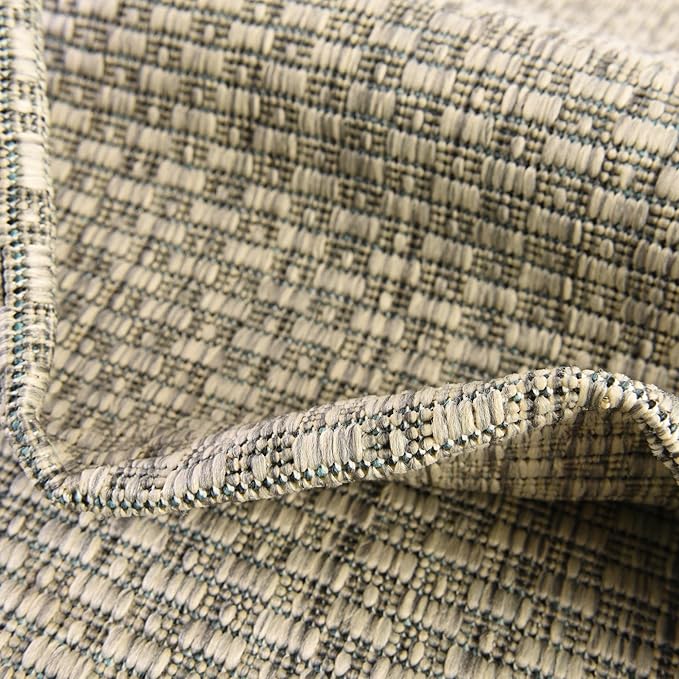 Unique Loom Collection Casual Transitional Solid Heathered Indoor/Outdoor - Image 6