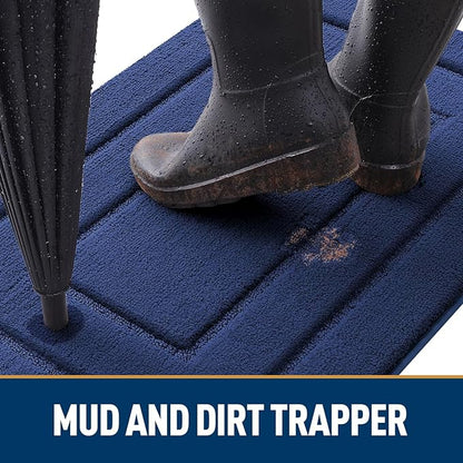 Smiry Dog Door Mat for Muddy Paws, Absorbs Moisture and Dirt, Low-Profile - Image 2