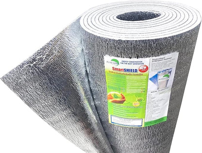 SmartSHIELD -10mm 48" x 25ft R22 Reflective Insulation roll, Foam Core Radiant by INSULATIONMARKETPLACE