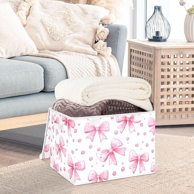 xigua Bows and Polka Dots Storage Bins - Image 5