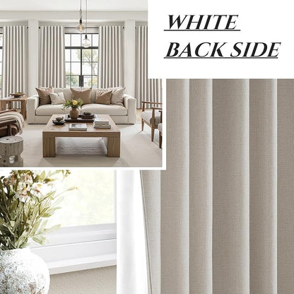 Long Curtains for Living Room Custom 104 Inch, Sun Blocking Cute Curtains Burg - Image 7