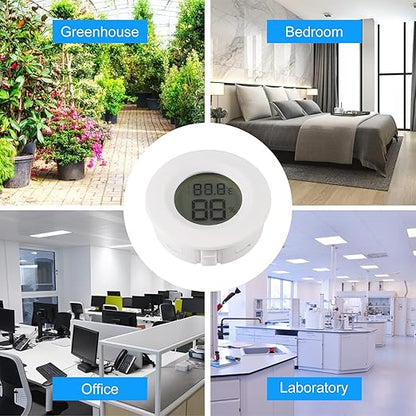 4pcs Mini Hygrometer Thermometer Digital LCD Monitor Indoor/Outdoor Humidity - Image 4