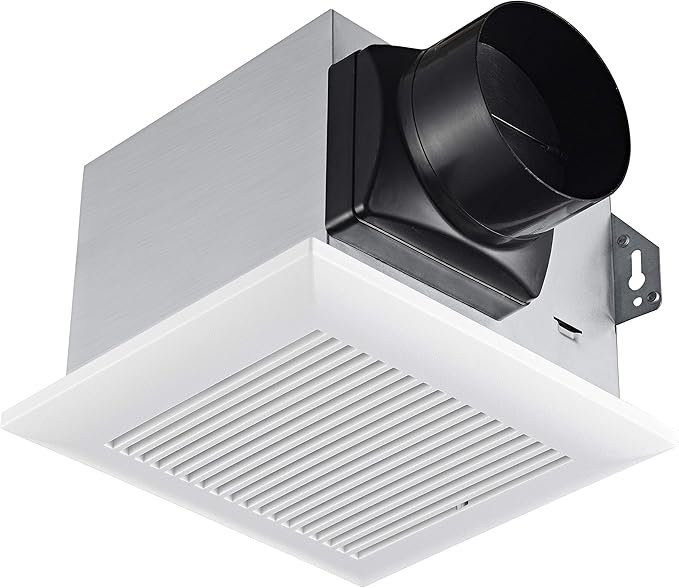 Tech Drive Very Quiet 80 CFM, 1.5 Sone No Attic access Needed Installation by TechDrive
