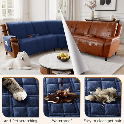 Arfntevss Waterproof Recliner Sectional Couch Covers - Image 6