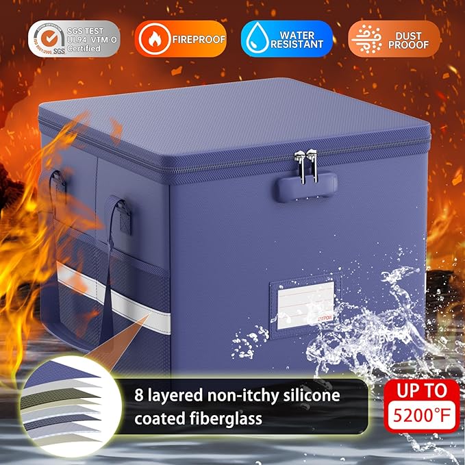 ENGPOW 5200°F File Box Fireproof Document Box - Image 3