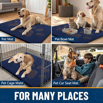Smiry Dog Door Mat for Muddy Paws, Absorbs Moisture and Dirt, Low-Profile - Image 7