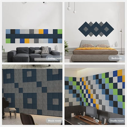 12 Pack Acoustic Panels Self Adhesive Sound Proof Foam, High Density Sound - Image 7