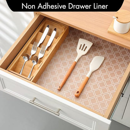 Cooyes Shelf Liners for Kitchen Cabinets – Non Adhesive Drawer and Cabinet Liner - Image 3