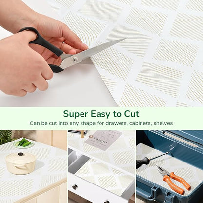 Drawer and Shelf Liner for Kitchen 17.5in x20FT, Non-Slip Non-Adhesive Cabinet - Image 4