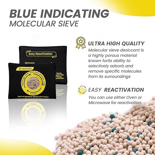 500g Reusable Molecular Sieve Desiccant Packs – Rechargeable Dehumidifier - Image 3