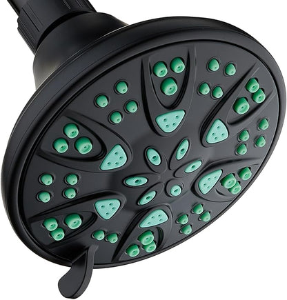 AquaDance Antimicrobial – Anti-Clog High-Pressure 6-Setting Shower Head by AquaDance