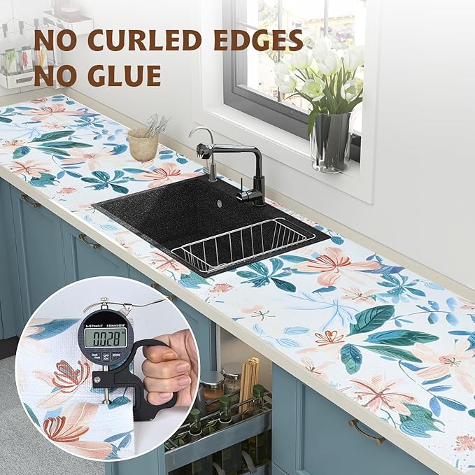 Shelf Liners for Kitchen Cabinets 12in x 20FT, Non Adhesive Drawer Liner - Image 8