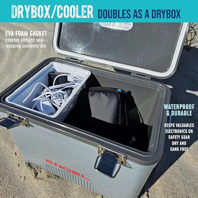 ENGEL 13qt Leak-Proof, Air Tight, Drybox Cooler and Small Hard Shell Lunchbox - Image 6