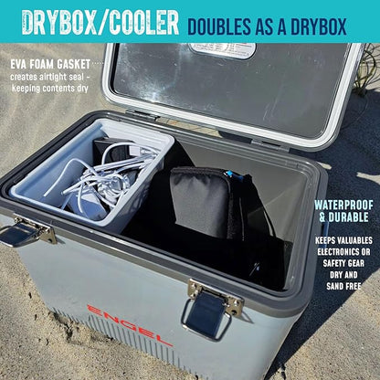 Engel 19qt Leak-Proof, Air Tight, Drybox Cooler and Small Hard Shell Lunchbox - Image 6