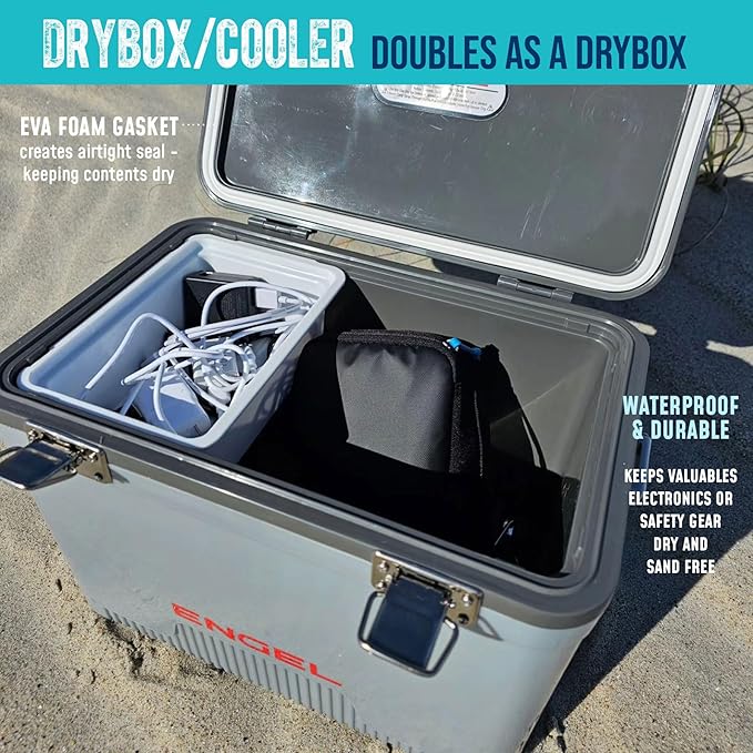 Engel 19qt Leak-Proof, Air Tight, Drybox Cooler and Small Hard Shell Lunchbox - Image 5