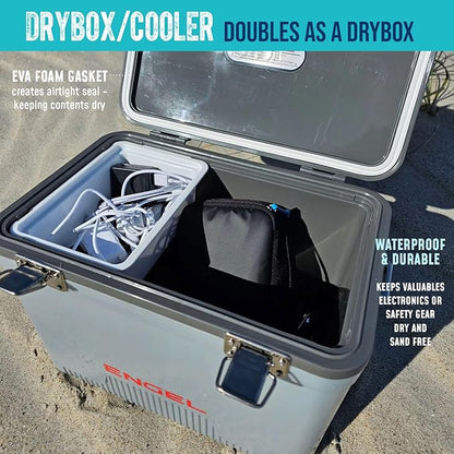 Engel 19qt Leak-Proof, Air Tight, Drybox Cooler and Small Hard Shell Lunchbox - Image 5