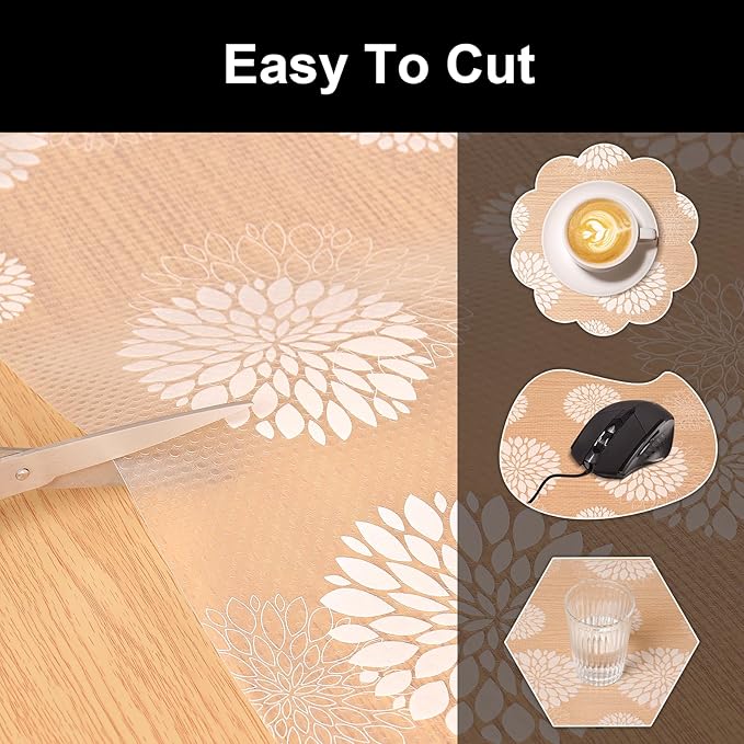 Cooyes Shelf Paper for Kitchen Cabinets Non Adhesive, Waterproof & Oil-Proof - Image 6