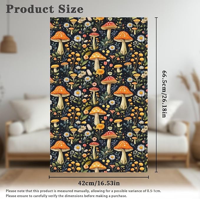Headrest Recliner Cover Mushroom Flower Washable Dust Cover - Image 6