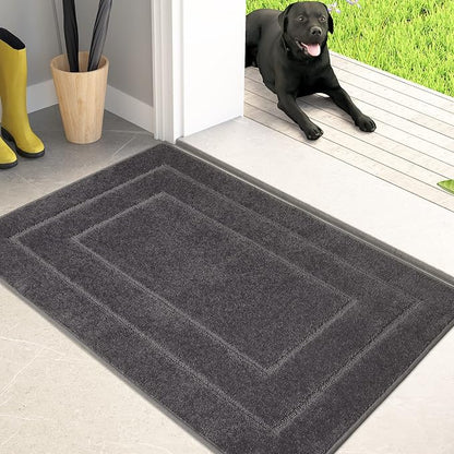 PURRUGS Dirt Trapping Door Mat 20in x 31.5in, Non-Slip/Skid Machine Washable by PURRUGS