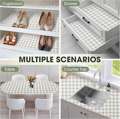 Drawer and Shelf Liner, Non-Slip Kitchen Cabinet Liners Non-Adhesive Thick - Image 9